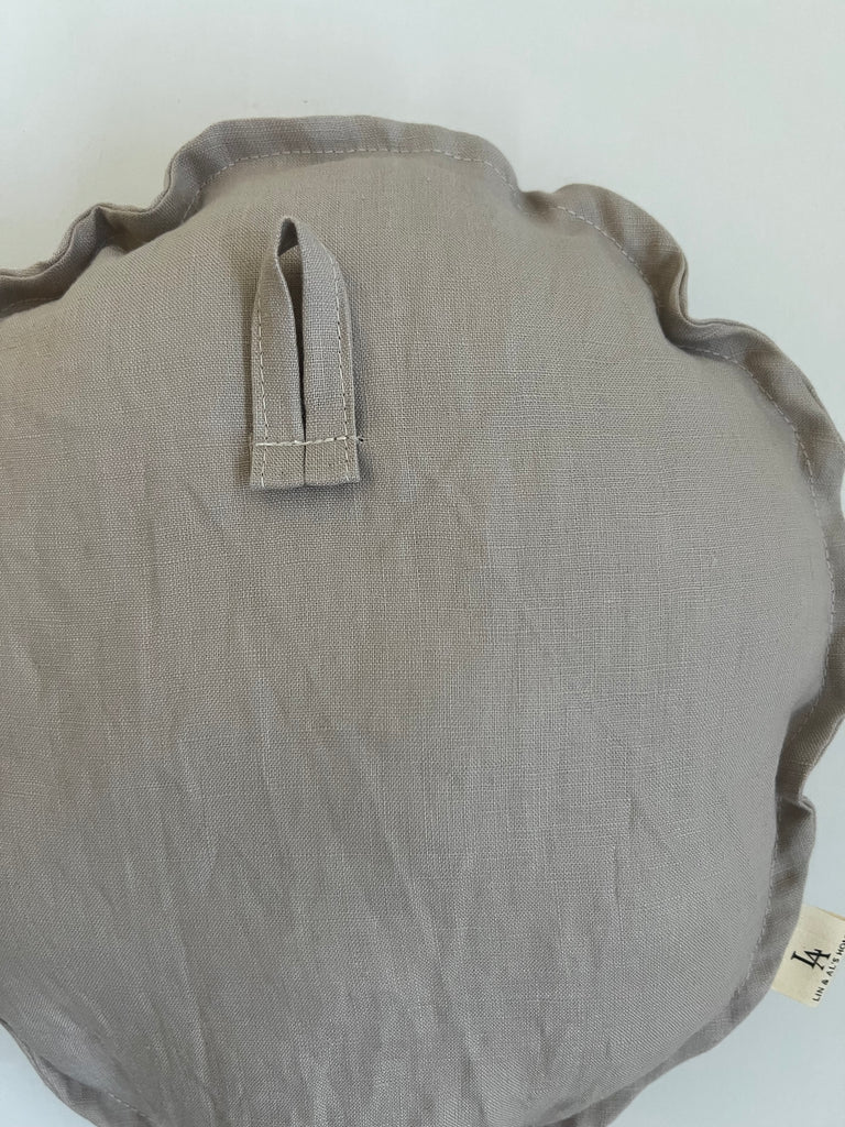 Linnen ballon wanddecoratie - beige/grijs