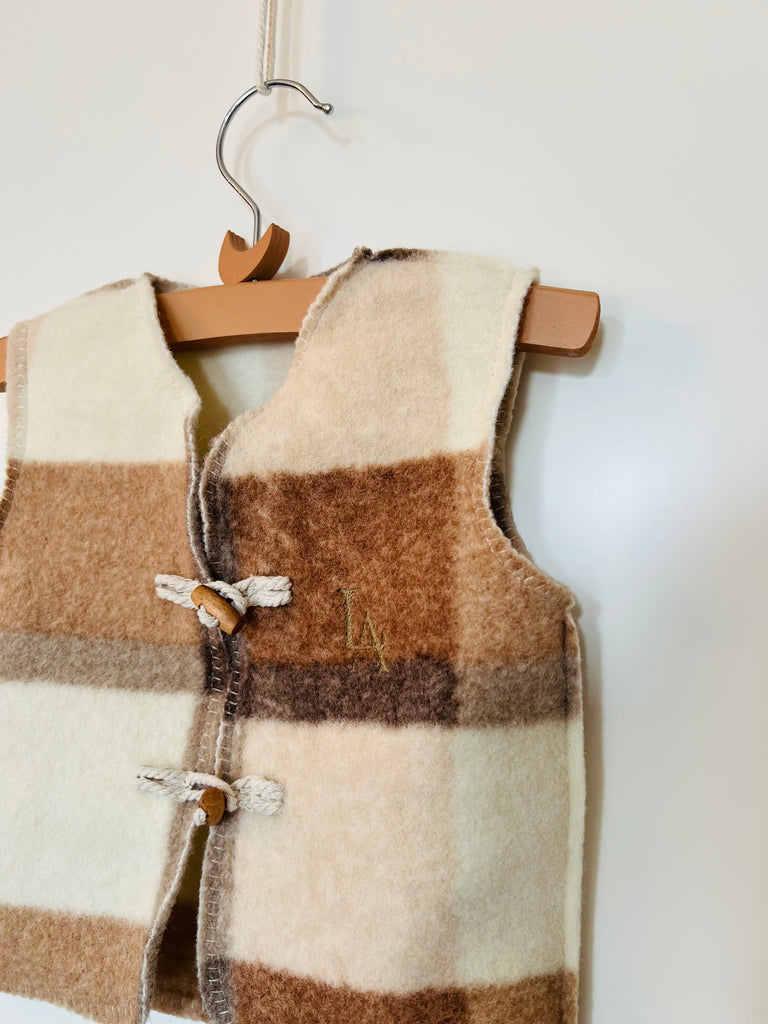 Gilet Ruiten Earth Neutral - LIN & AL’S HOME