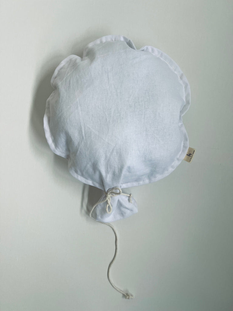 Linnen ballon wanddecoratie - wit