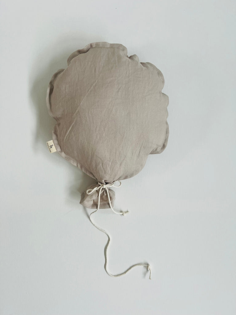 Linnen ballon wanddecoratie - beige/grijs