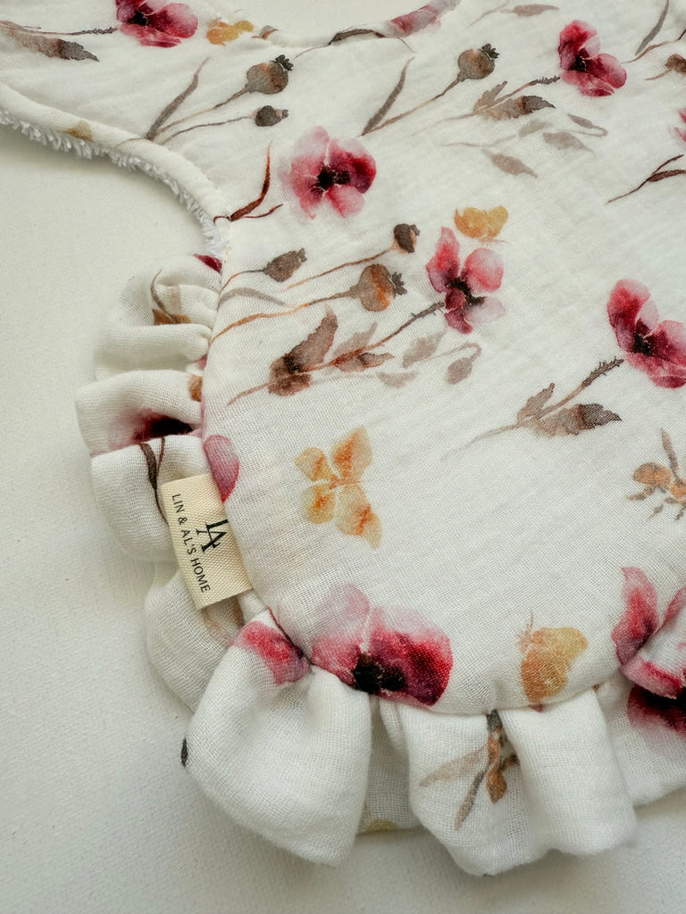 Lief Slabbetje met Franjes – Handgemaakt voor Kleine Prinsesjes