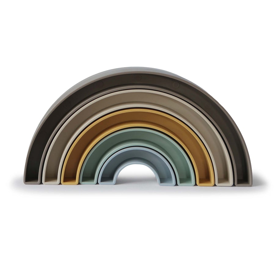 Regenboog Stapeltoren - Rainbow - Mushie - Hillside