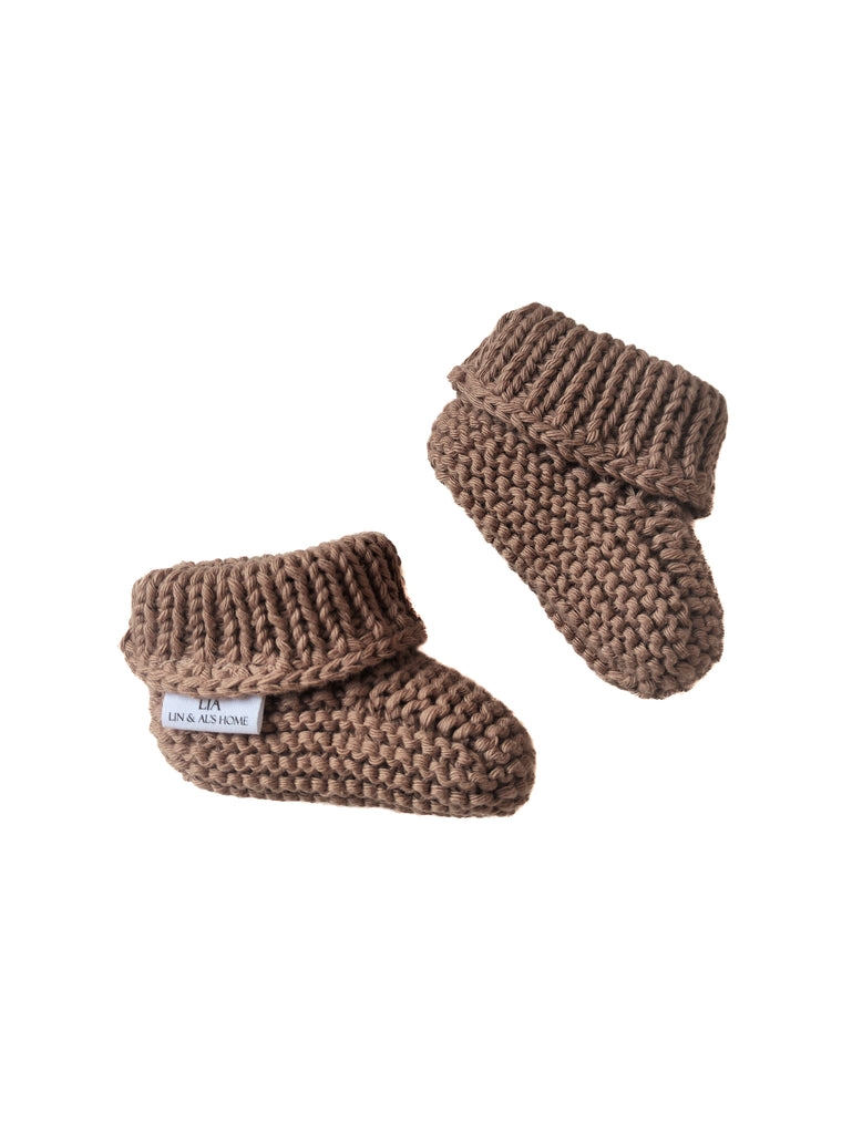 Knit Slofjes Bruin